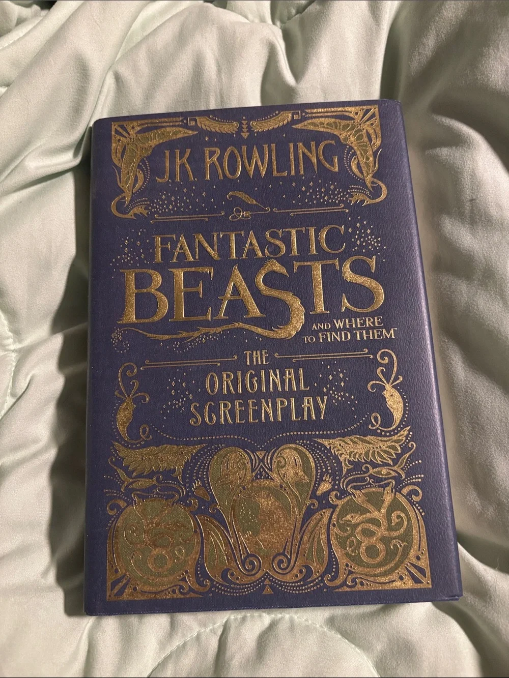 Fantastic Beasts: The Original Screenplay - Blue Gold Decorative Hardcover